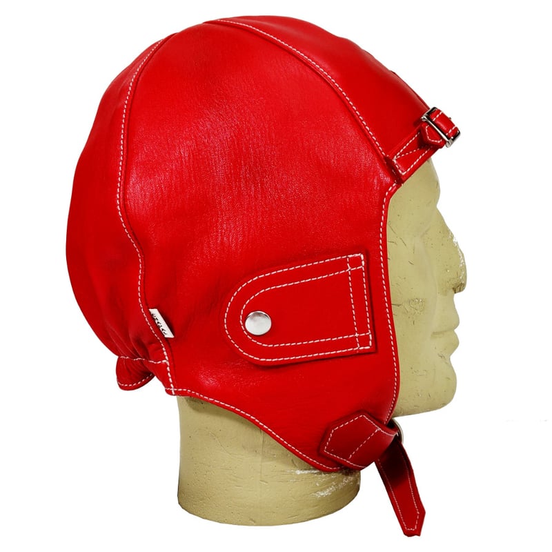 CHAPAL シャパル フランス製 羊革 ソフトヘルメット パイロット レッド