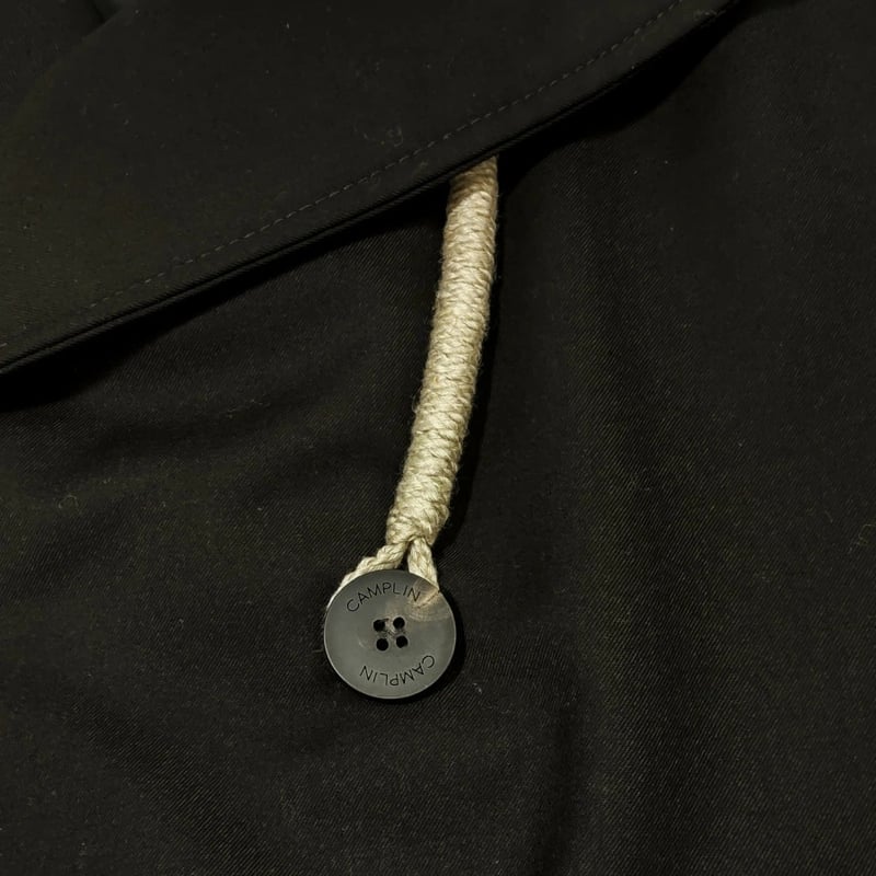 レア　イタリア製　CAMPLIN カンプリン　ピーコート　ブラック　ウール 新入荷】CAMPLIN（カンプリン） ピーコート 軽量ポリエステル