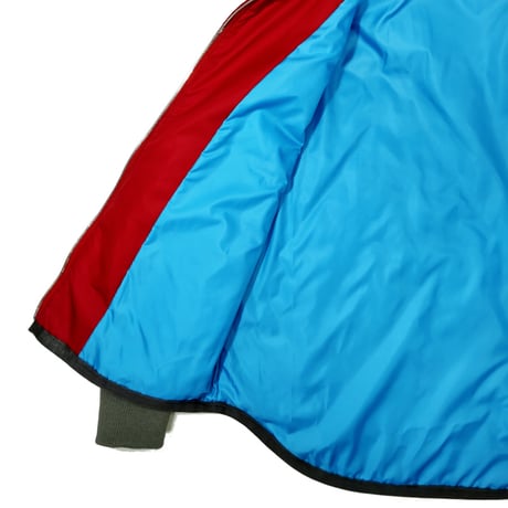 COURSE＜コース＞フーテッドブルゾン Winter Driving Footed Quilting Jacket RedｘGray レッドｘグレー（CR324002-40）