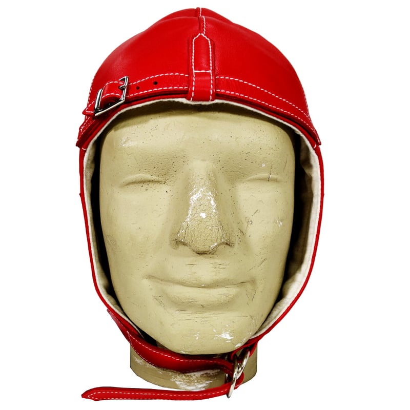 CHAPAL シャパル フランス製 羊革 ソフトヘルメット パイロット レッド
