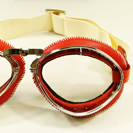 CHAPAL＜シャパル＞ゴーグル(L)レッド Large Model Goggles leather Rouge (CH001-40)