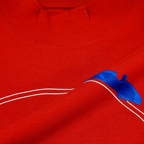 COURSE（コース） Tシャツ 半袖 メンズ  レッド コットン（CR412002-40）