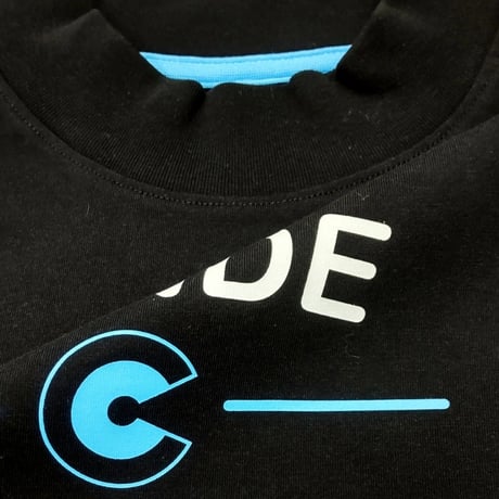 COURSE（コース） Tシャツ 半袖 レタード イラスト メンズ ブラック 黒地 コットン 日本製（ CR512001-99）