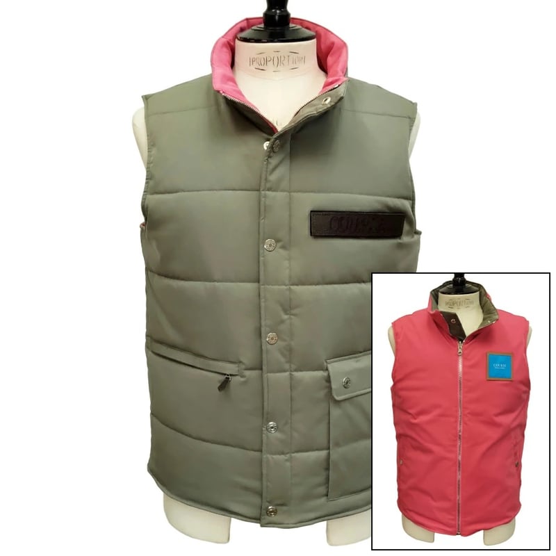 新入荷】COURSE（コース） ジップアップジレ（ベスト）リバーシブル