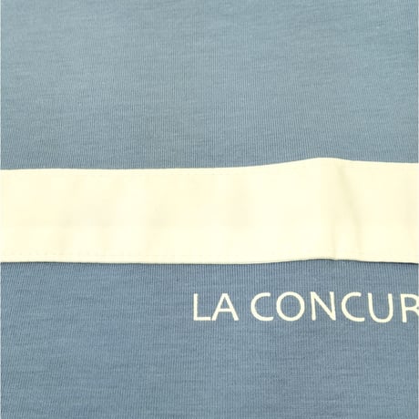 COURSE（コース） Tシャツ 半袖 メンズ  ブルーｘホワイトライン コットン 別布縫付けライン柄（CR312001-81）