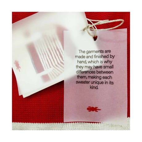 GUIDO DI RICCIO（グイド ディ リッチオ） イタリア製 サマーセーター メンズ レッドｘオフホワイト ボーダー柄 綿100% ボートネック（ GU513001-41）