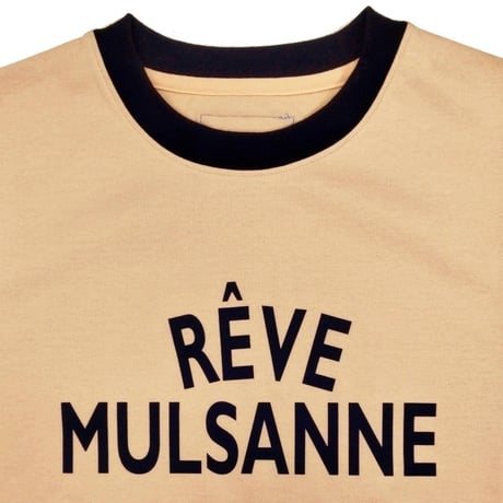 【新入荷】COURSE（コース） Tシャツ 半袖 レタード Rêve Mulsanne メンズ ピンクｘネイビー コットン 日本製( CR612002-138)