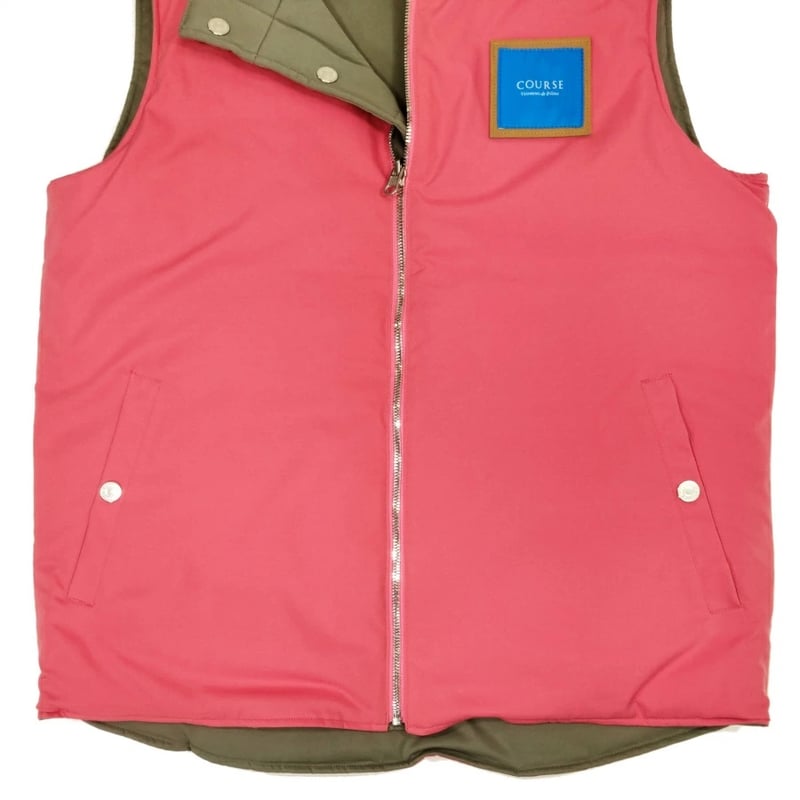 新入荷】COURSE（コース） ジップアップジレ（ベスト）リバーシブル