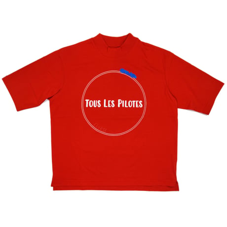 COURSE（コース） Tシャツ 半袖 メンズ  レッド コットン（CR412002-40）