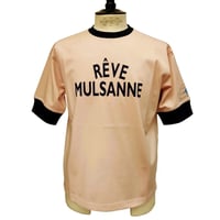 【新入荷】COURSE（コース） Tシャツ 半袖 レタード Rêve Mulsanne メンズ ピンクｘネイビー コットン 日本製( CR612002-138)