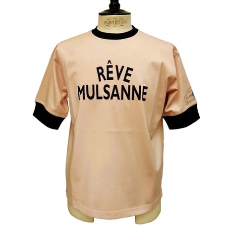 【新入荷】COURSE（コース） Tシャツ 半袖 レタード Rêve Mulsanne メンズ ピンクｘネイビー コットン 日本製( CR612002-138)