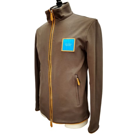COURSE＜コース＞ジャージブルゾン Milano Rib Track Jacket Toupe ダークグレージュ(CR124002-70)