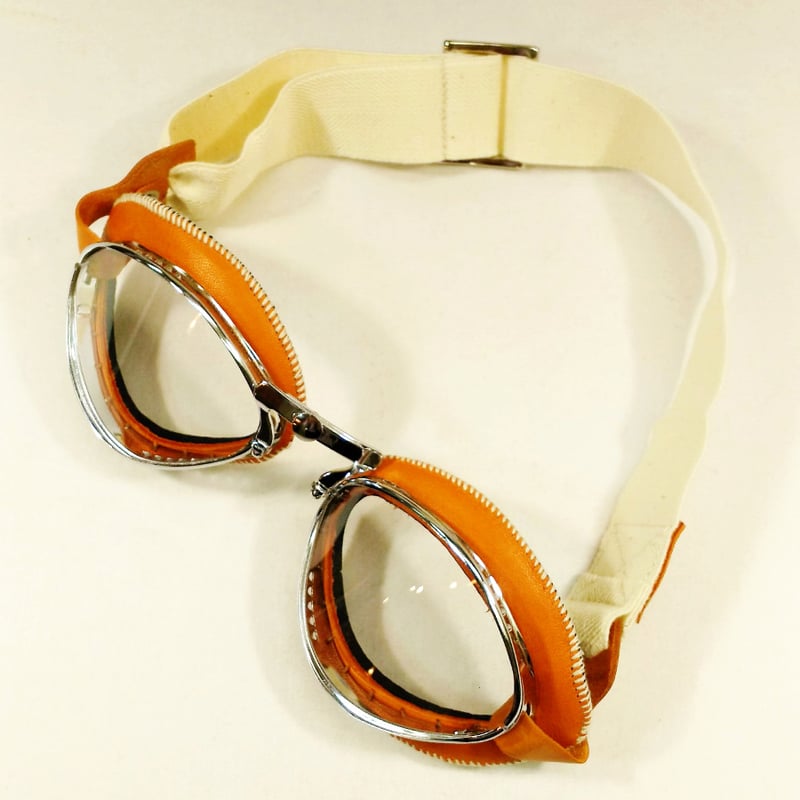 CHAPAL シャパル フランス製 羊革 ゴーグル(L) オレンジ CHAPAL シャパル フランス製 羊革 ゴーグル(L) オレンジ