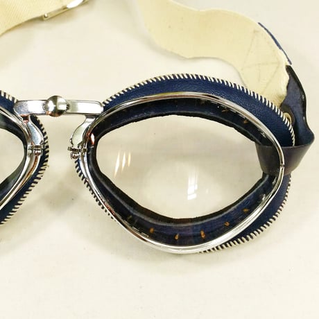 CHAPAL＜シャパル＞ゴーグル(L)ネイビー Large Model Goggles leather Blue(CH001-80)