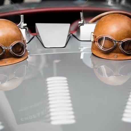 CHAPAL＜シャパル＞ゴーグル(L)ネイビー Large Model Goggles leather Blue(CH001-80)