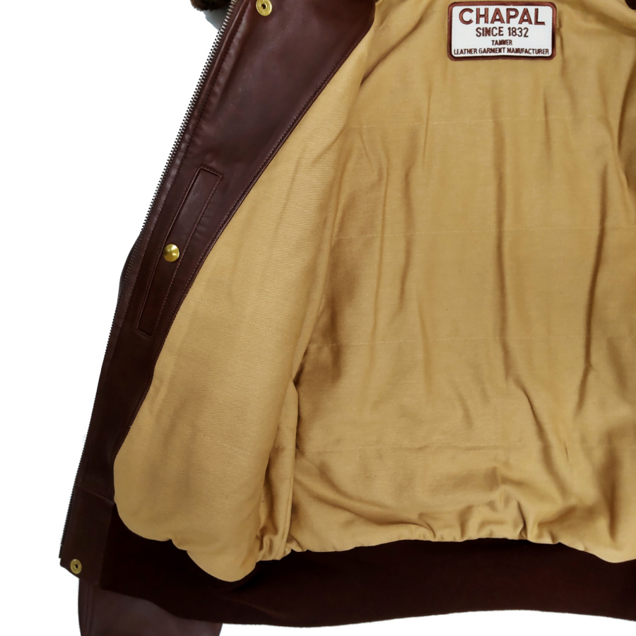 新入荷】CHAPAL(シャパル) フランス製 G1タイプ ブルゾン 羊革 新入荷】CHAPAL(シャパル) フランス製 G1タイプ ブルゾン 羊革