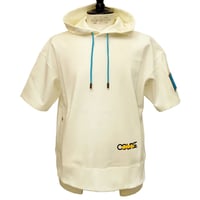 【新入荷】COURSE（コース） パーカー ジャージ 半袖 メンズ ホワイト 白 コットン 日本製（ CR613004-01）