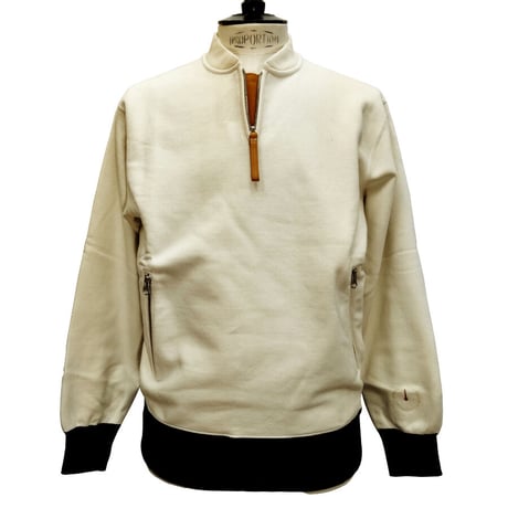 COURSE＜コース＞ジップアップ トレーナー ジャージ Heavy Cotton Zip Pull Over OW オフホワイト(CR123001-01)