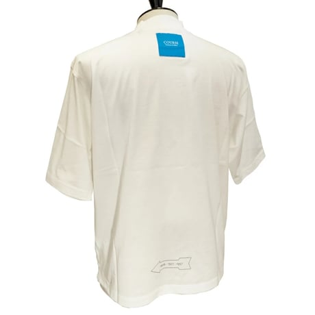 COURSE（コース） Tシャツ 半袖 クラシック レーシングカー イラスト メンズ 白 ホワイト コットン 日本製( CR512002-01)