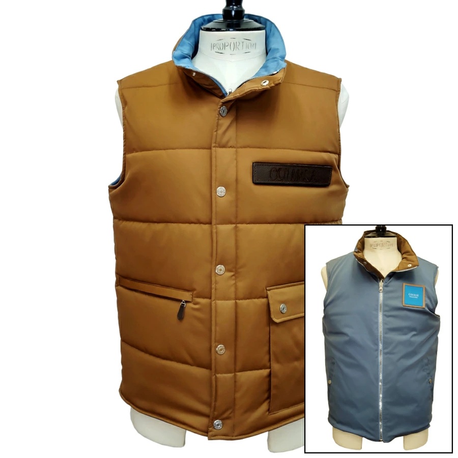 新入荷】COURSE（コース） ジップアップジレ（ベスト）リバーシブル