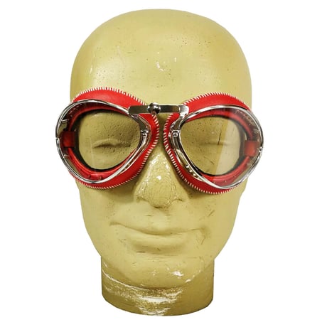 CHAPAL＜シャパル＞ゴーグル(L)レッド Large Model Goggles leather Rouge (CH001-40)