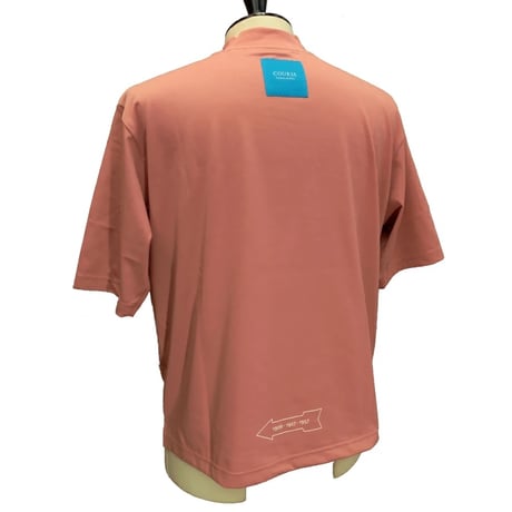 COURSE（コース） Tシャツ 半袖 メンズ  ピンクｘホワイトライン コットン 別布縫付けライン柄（CR312001-30）