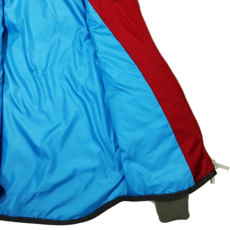 COURSE＜コース＞フーテッドブルゾン Winter Driving Footed Quilting Jacket RedｘGray レッドｘグレー（CR324002-40）