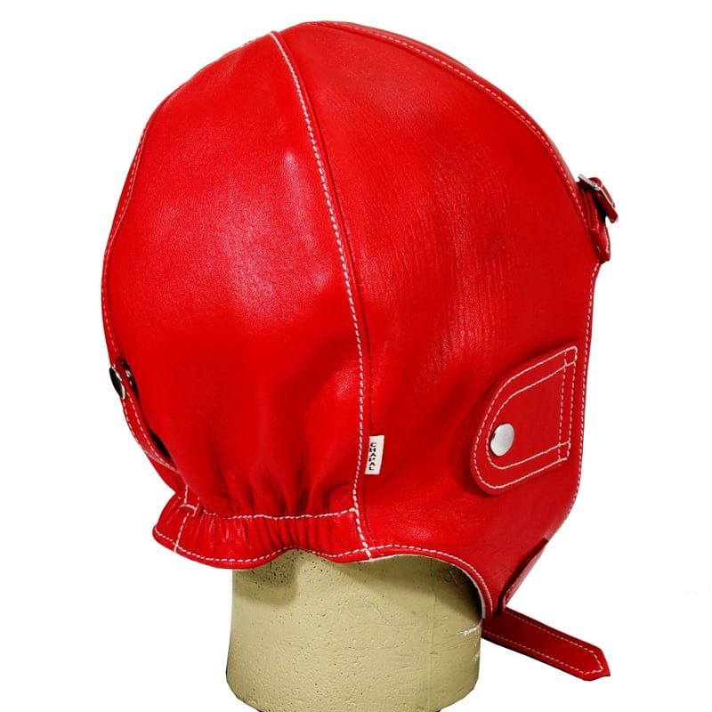 CHAPAL シャパル フランス製 羊革 ソフトヘルメット パイロット レッド