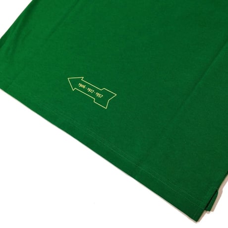 COURSE（コース） Tシャツ 半袖 レタード イラスト メンズ グリーン コットン 日本製(CR512001-60)
