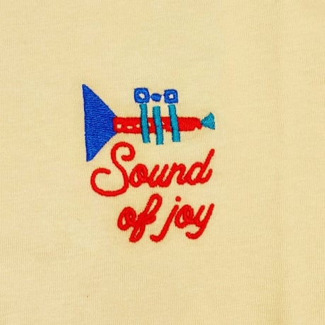 OLOW（オロウ） Tシャツ バックグラフィック 楽器・音楽のイラストベージュ オーガニックコットン100% 【ケイト・マクエニフ】( OL612002-11 )
