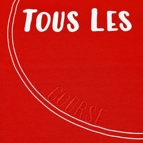 COURSE（コース） Tシャツ 半袖 メンズ  レッド コットン（CR412002-40）