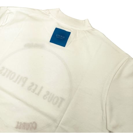 COURSE（コース） Tシャツ 半袖 メンズ ホワイト コットン （CR412002-01）