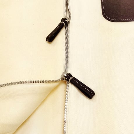 COURSE＜コース＞フーテッドブルゾン Winter Cotton Hooded parka Ecru  オフホワイト(CR223002-01)