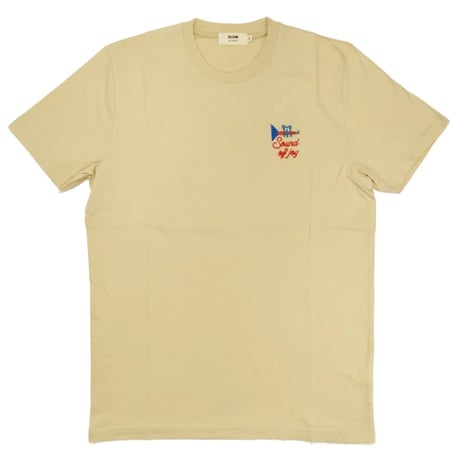 OLOW（オロウ） Tシャツ バックグラフィック 楽器・音楽のイラストベージュ オーガニックコットン100% 【ケイト・マクエニフ】( OL612002-11 )