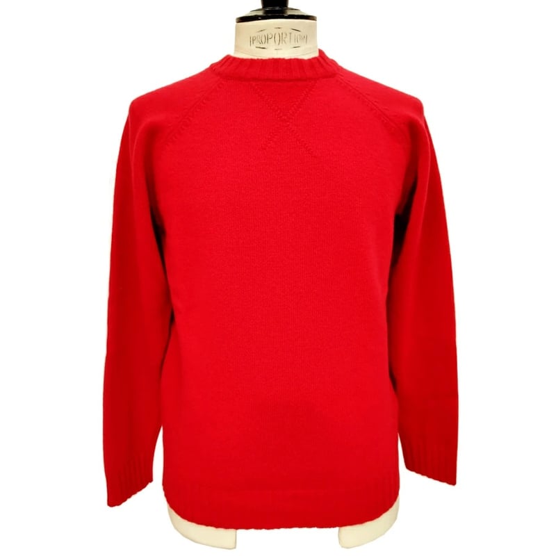 新入荷】KIRO（キロ） イタリア製 クルーネックセーター メンズ レッド