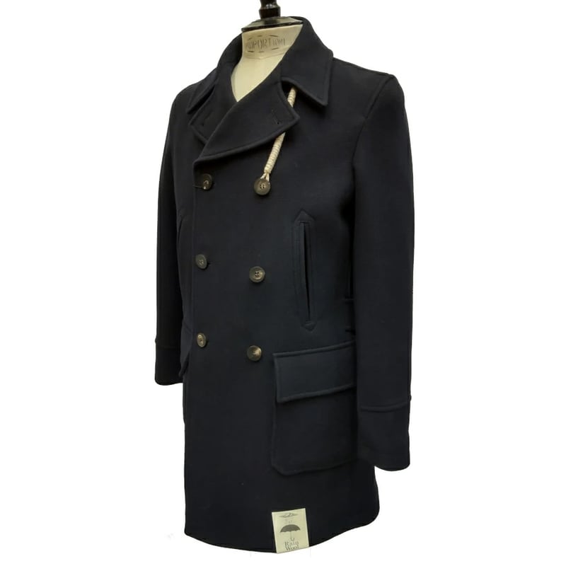 タグ付き CLOCHE WOOL COAT Pコート ピーコート ネイビー タグ付き CLOCHE WOOL COAT Pコート ピーコート ネイビー