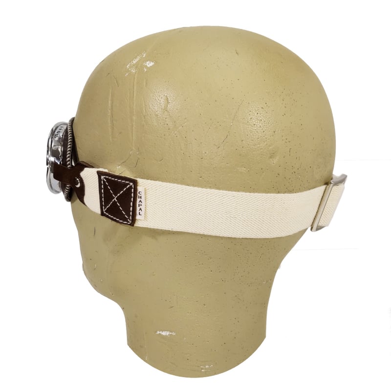 CHAPAL シャパル フランス製 羊革 ゴーグル(L) ブラウン クラシック