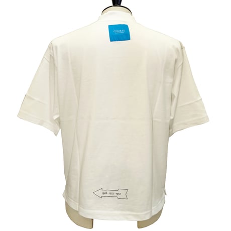 COURSE（コース） Tシャツ 半袖 メンズ ホワイト コットン （CR412002-01）