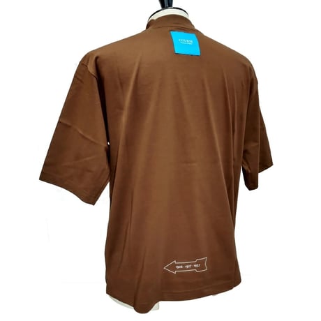 COURSE（コース） Tシャツ 半袖 クラシック レーシングカー イラスト メンズ CR512002-70 ライトブラウン コットン 日本製