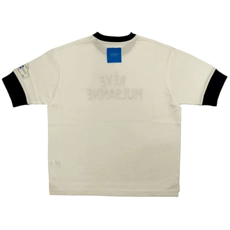 【新入荷】COURSE（コース） Tシャツ 半袖 レタード Rêve Mulsanne メンズ ホワイト 白ｘネイビー コットン 日本製（ CR612002-18）