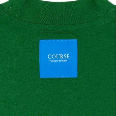COURSE（コース） Tシャツ 半袖 レタード イラスト メンズ グリーン コットン 日本製(CR512001-60)