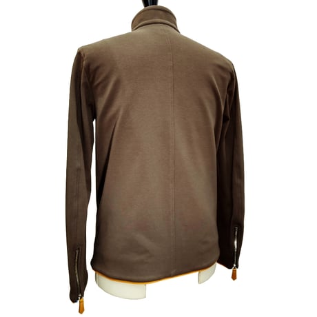 COURSE＜コース＞ジャージブルゾン Milano Rib Track Jacket Toupe ダークグレージュ(CR124002-70)