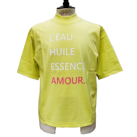 COURSE（コース） Tシャツ 半袖 メンズ  イエロー コットン(CR412001-20)