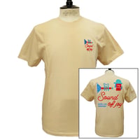 OLOW（オロウ） Tシャツ バックグラフィック 楽器・音楽のイラストベージュ オーガニックコットン100% 【ケイト・マクエニフ】( OL612002-11 )