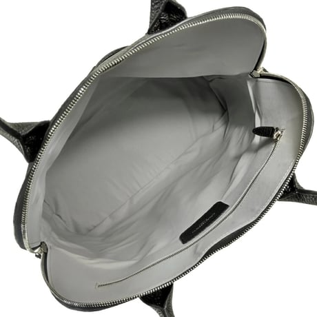 CAVALLERESCO（カヴァレレスコ） イタリア製 カーフレザー ハンドバッグ 中型  ブラック 黒 牛革 シュリンク型押し カーフスキン ブリーフケース(VL529005-99)