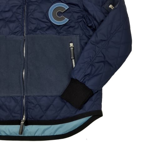 COURSE＜コース＞フーテッドブルゾン Winter Driving Footed Quilting Jacket Navy ネイビー（CR324002-80）