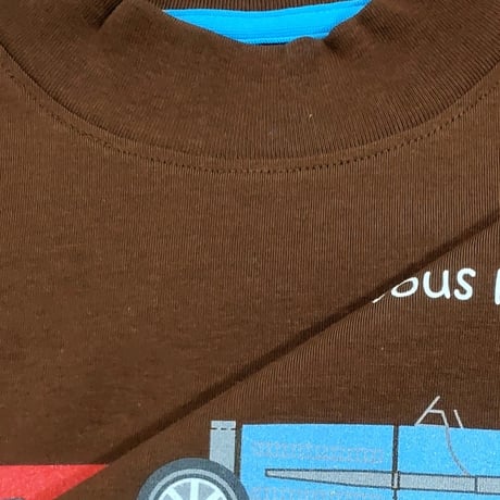 COURSE（コース） Tシャツ 半袖 クラシック レーシングカー イラスト メンズ CR512002-70 ライトブラウン コットン 日本製