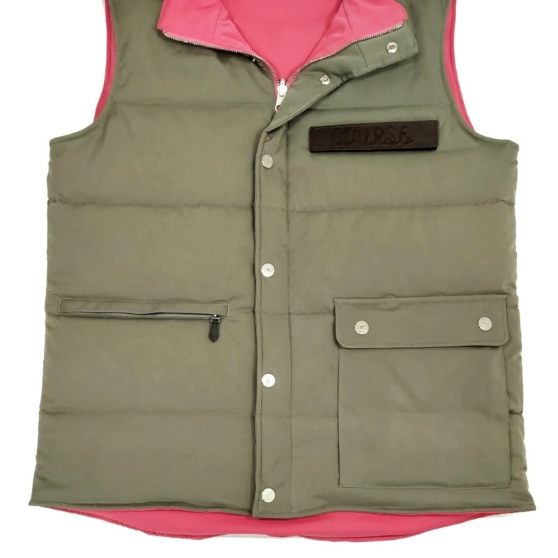 新入荷】COURSE（コース） ジップアップジレ（ベスト）リバーシブル