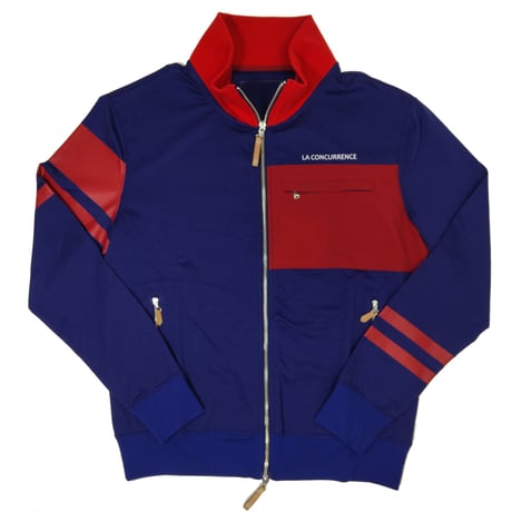 COURSE（コース） ジャージブルゾン メンズ ネイビー＋レッド スエットパーカー（CR414001-84）