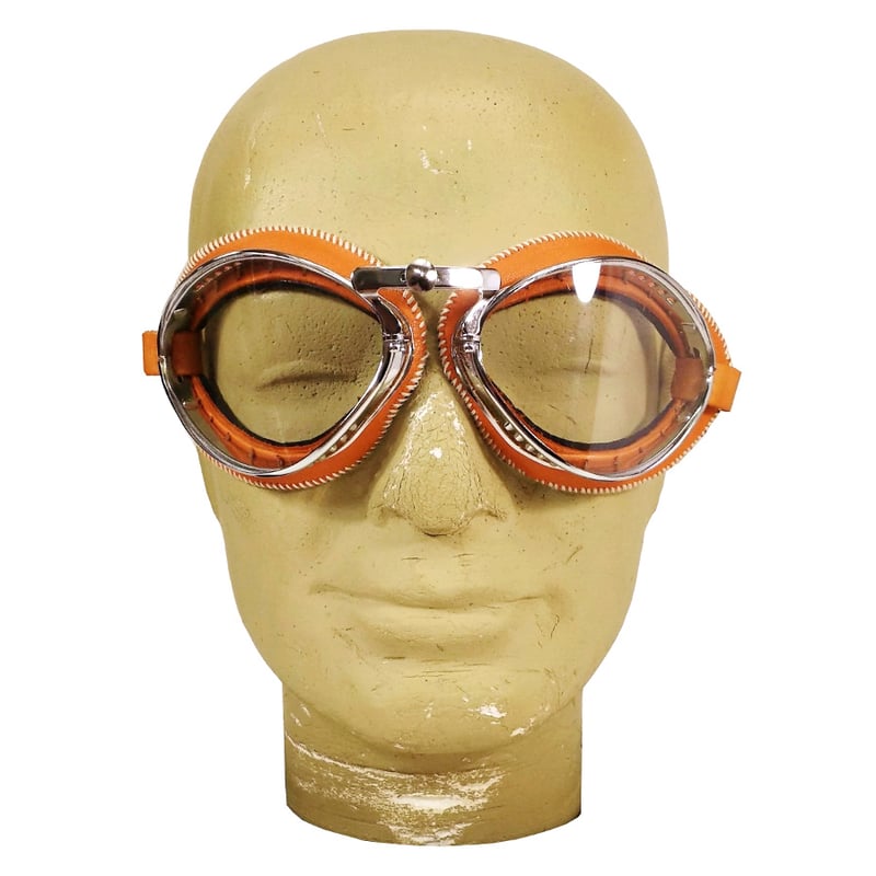 CHAPAL シャパル フランス製 羊革 ゴーグル(L) オレンジ クラシック